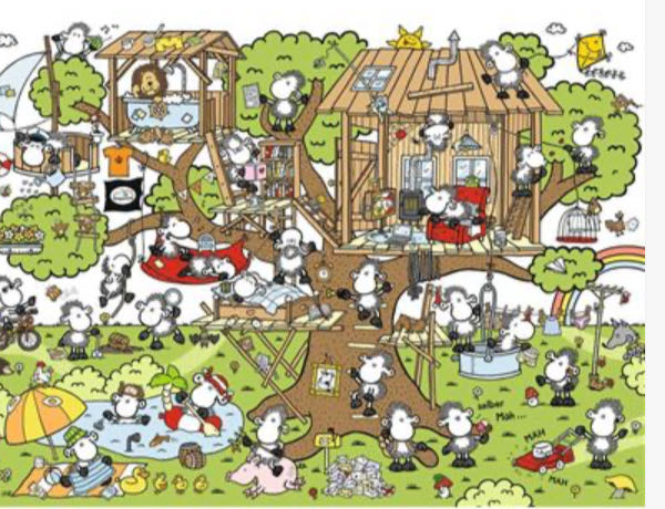 Sheepworld - In The Treehouse - Ravensberger puzzle collectible - Main Image 2