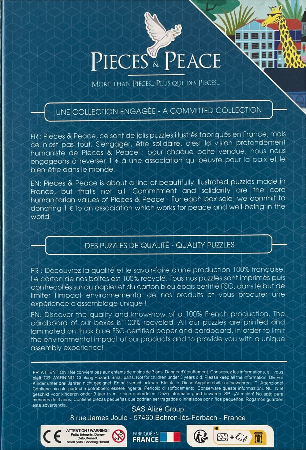 Nantes Extraordinaire - Pieces And Peace puzzle collectible [Barcode 3770001400624] - Main Image 4