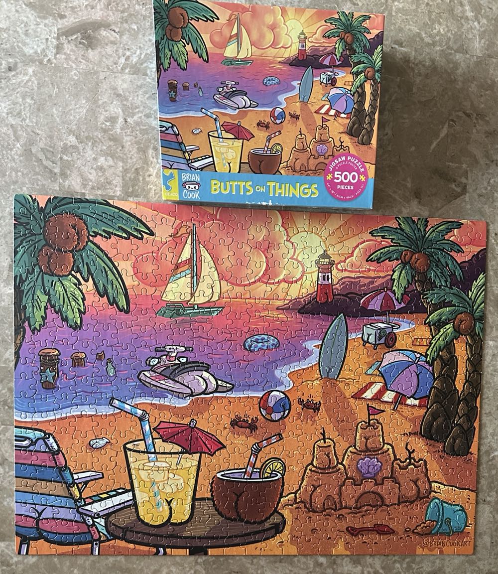 Butts On Things Beach Fun - Ceaco puzzle collectible [Barcode 021081242370] - Main Image 2