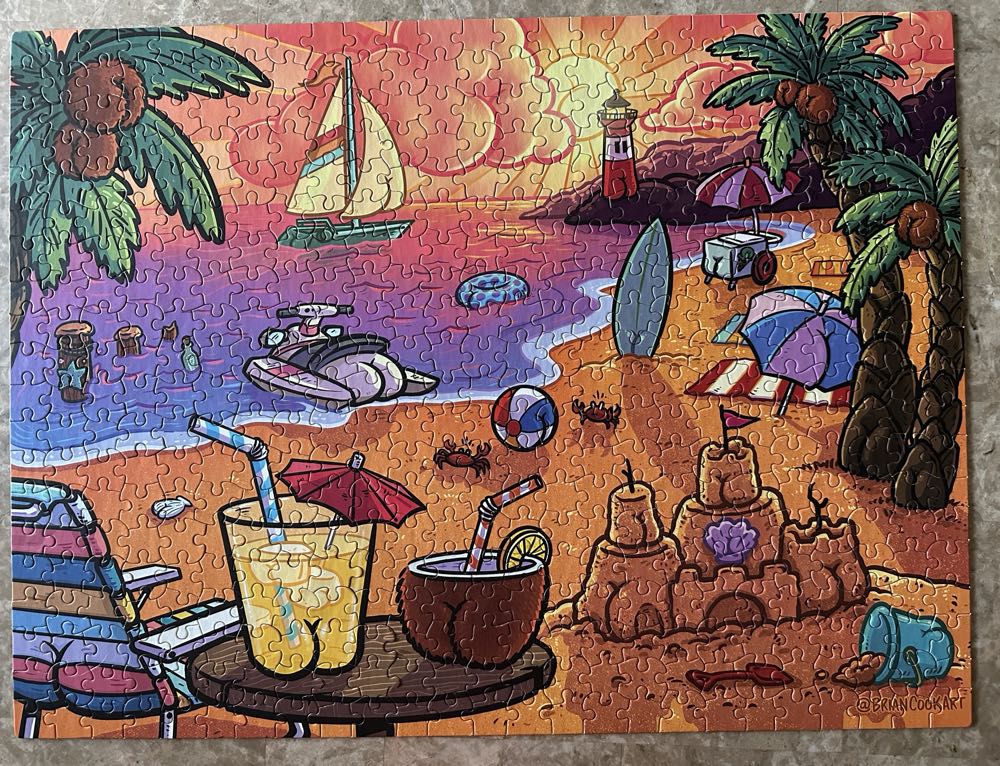 Butts On Things Beach Fun - Ceaco puzzle collectible [Barcode 021081242370] - Main Image 3