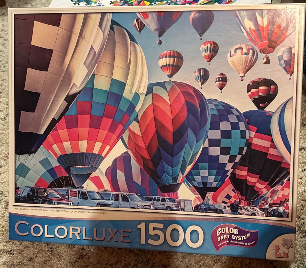 Hot Air Balloons Inflate on the Ground, Michigan - Cra-Z-Art puzzle collectible [Barcode 4895145417112] - Main Image 2