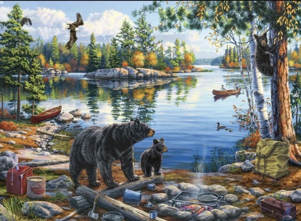 Blue Sky Relection - Buffalo puzzle collectible [Barcode 079346120307] - Main Image 2