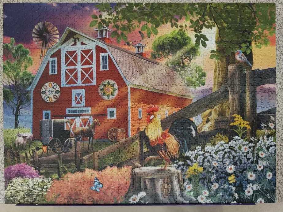 Morning At The Farm - Buffalo Unverified For Sale puzzle collectible [Barcode 079346119660] - Main Image 2