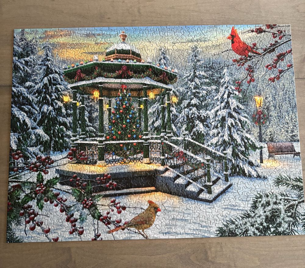 Holiday Gazebo - Majestic Puzzles puzzle collectible [Barcode 091683109838] - Main Image 2