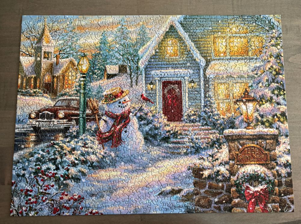 Silent Night Lane - Majestic Puzzles puzzle collectible [Barcode 091683109838] - Main Image 2