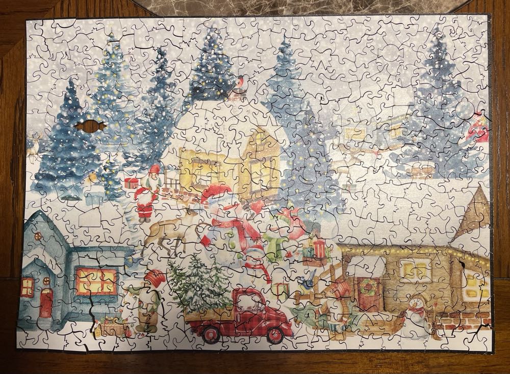 Merry Christmas Christmas Village  puzzle collectible - Main Image 2