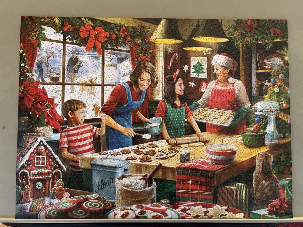 Baking Cookies - Bits And Pieces puzzle collectible [Barcode 192949075895] - Main Image 2