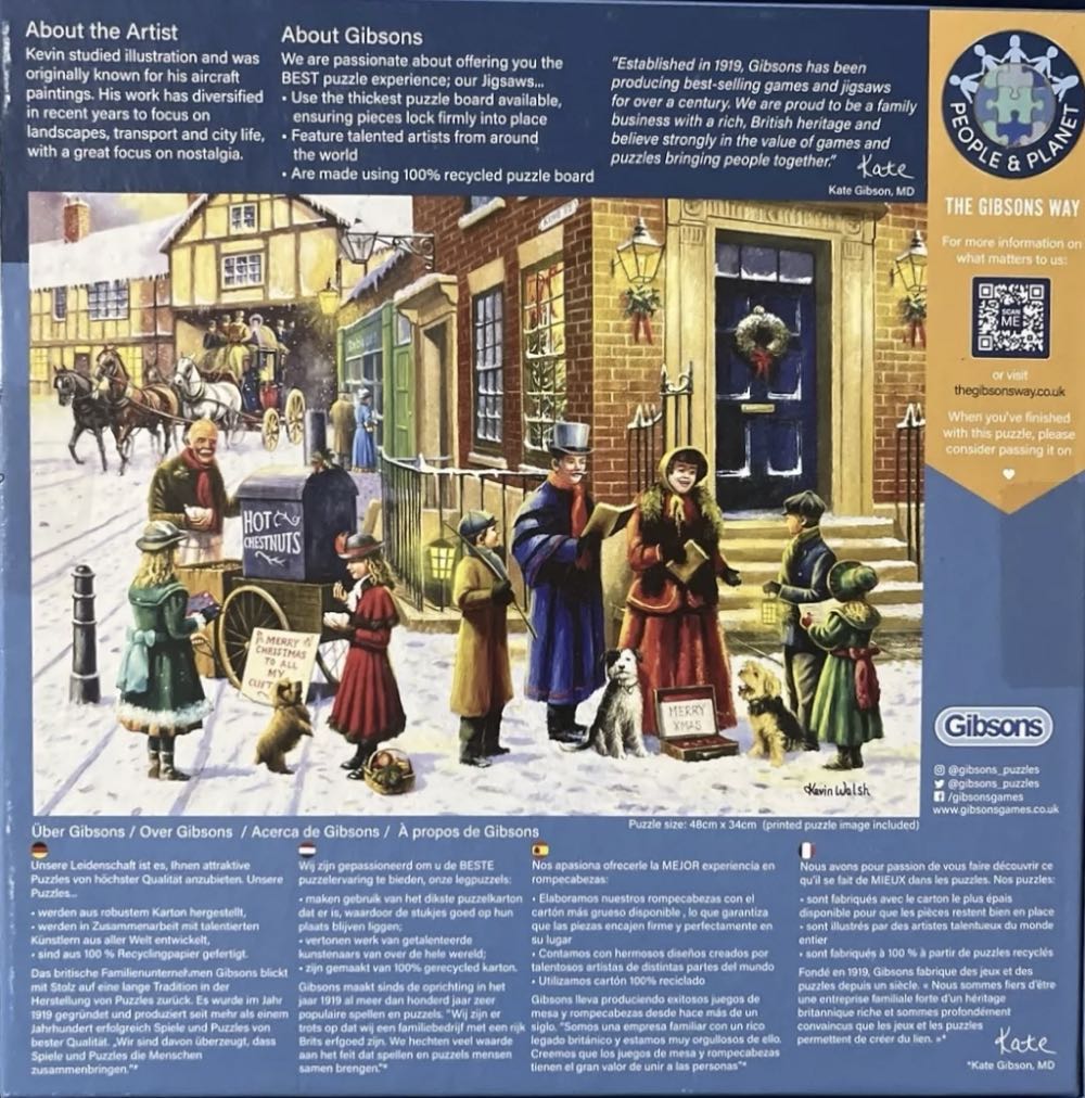 The Carol Singers - Gibsons puzzle collectible [Barcode 5012269031430] - Main Image 4