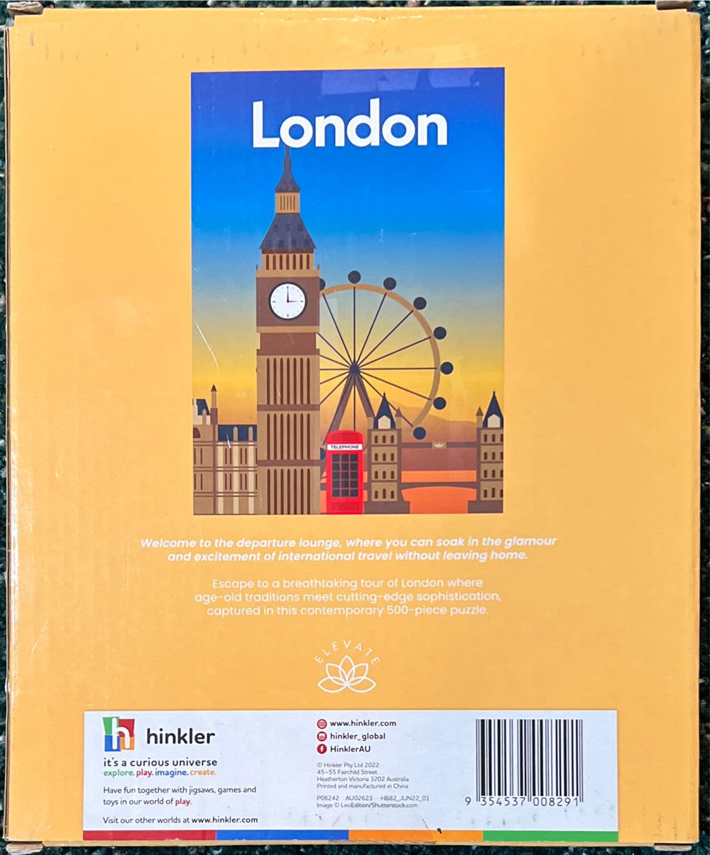 London - Hinkler puzzle collectible [Barcode 9354537008291] - Main Image 2