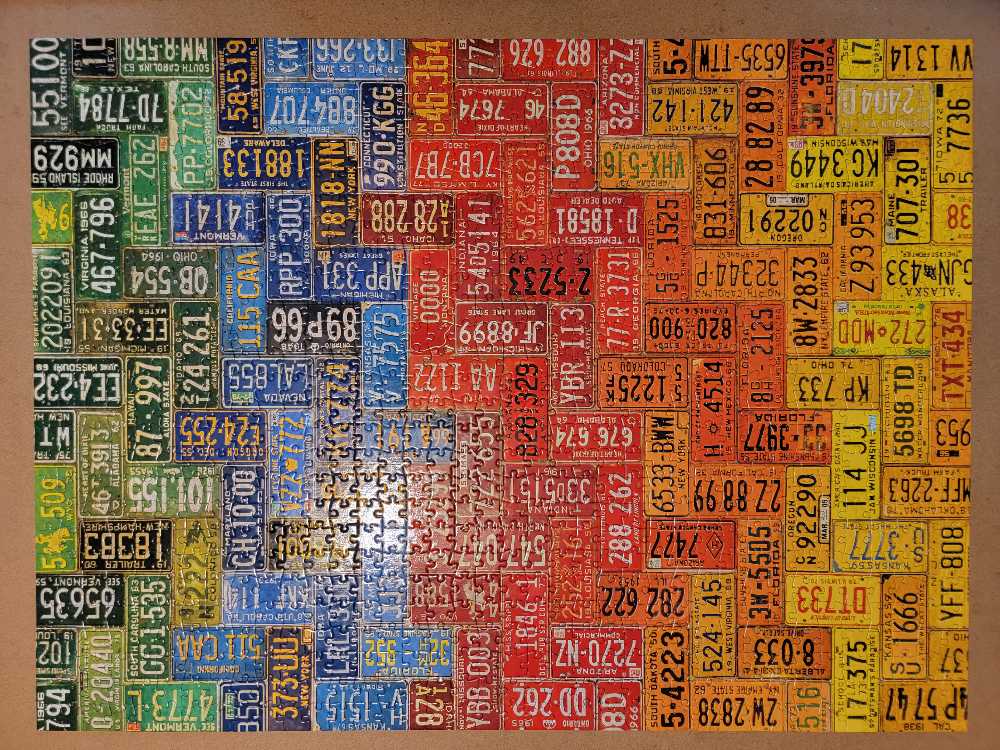 X Cheryl - License Plates of The US 💎 - Buffalo puzzle collectible [Barcode 079346122301] - Main Image 2