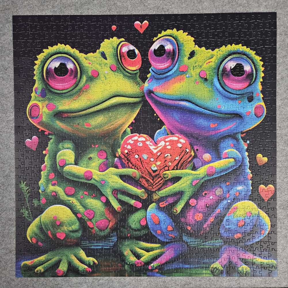 Frogs In Love - Yazz Puzzle puzzle collectible [Barcode 8699375067880] - Main Image 2
