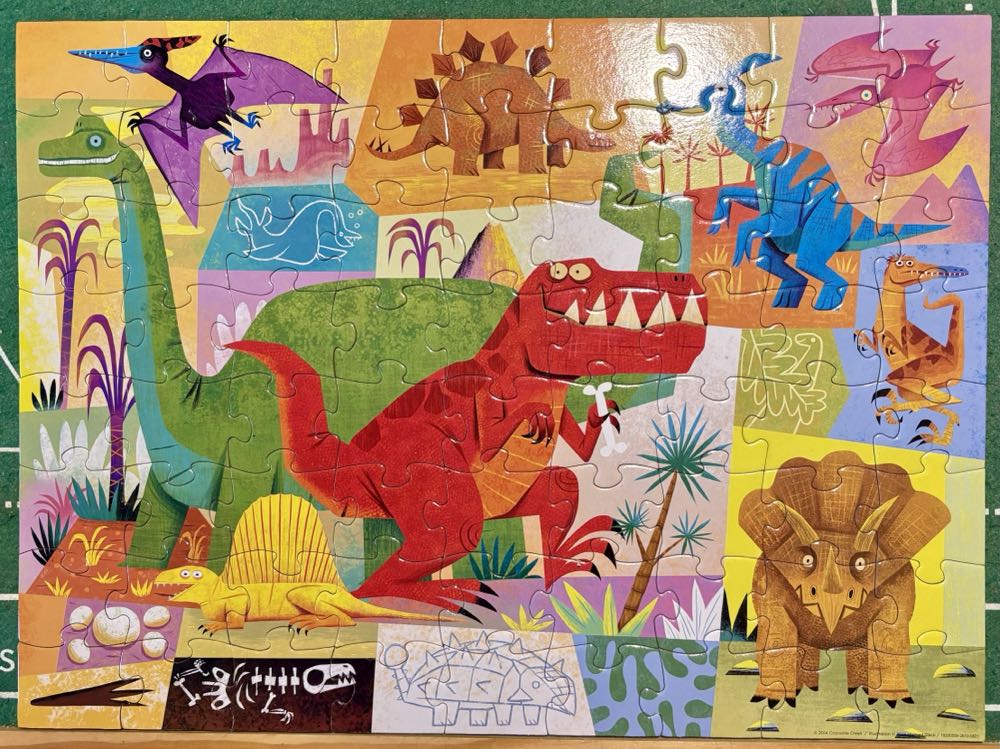 Dinosaur Puzzle - Crocodile Creek puzzle collectible [Barcode 732396421571] - Main Image 2