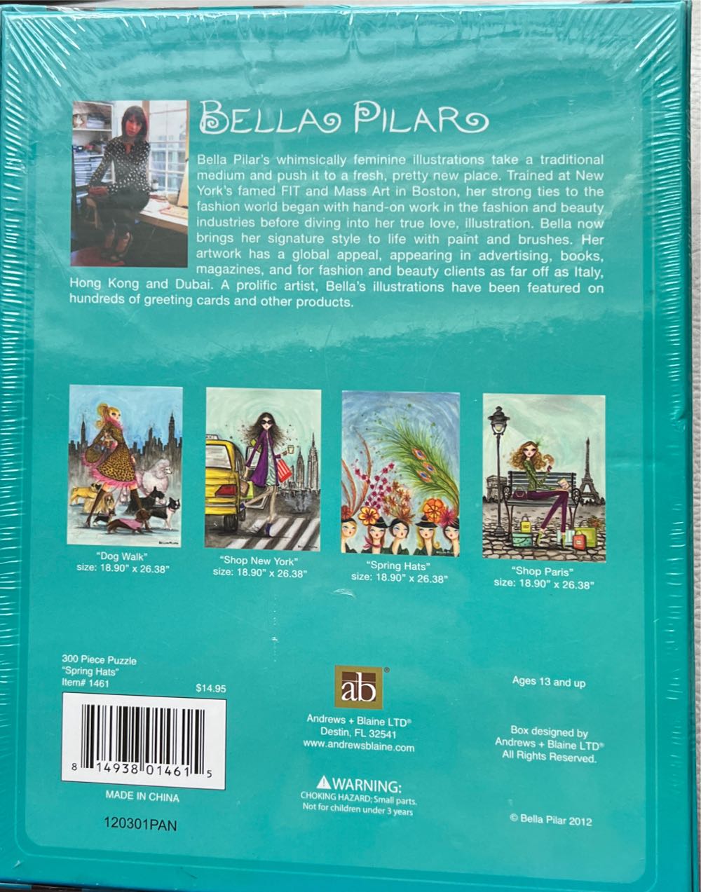 Bella Pilar - Spring Hats - Andrew + Blaine puzzle collectible [Barcode 814938014615] - Main Image 2