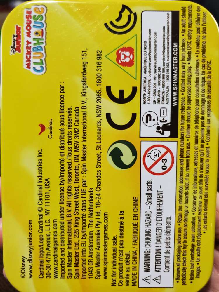 Disney Jr Mickey Puzzle In Tin  - Cardinal puzzle collectible - Main Image 2