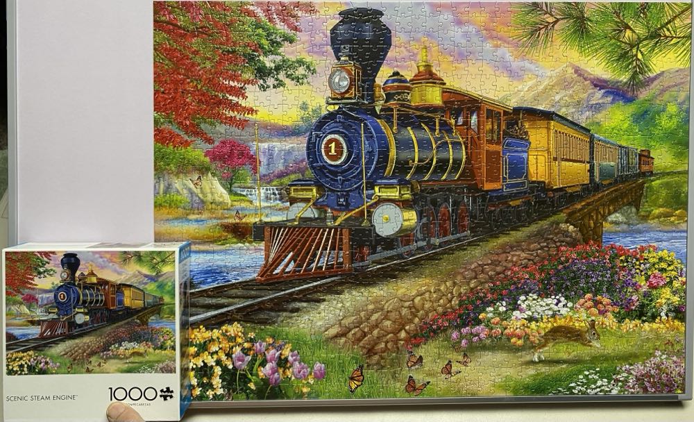 Scenic Steam Engine - Buffalo Games puzzle collectible [Barcode 079346139033] - Main Image 4