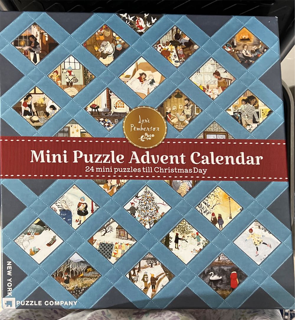 New York Puzzle Company Loré Pemberton Advent Calendar 24x 100 Piece Mini Puzzles - New York Puzzle Company puzzle collectible [Barcode 840291701497] - Main Image 2