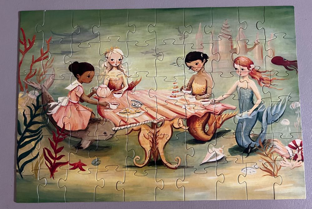 Dream  World Mermaid Tea Party - New York Puzzle Company puzzle collectible [Barcode 819844014049] - Main Image 3