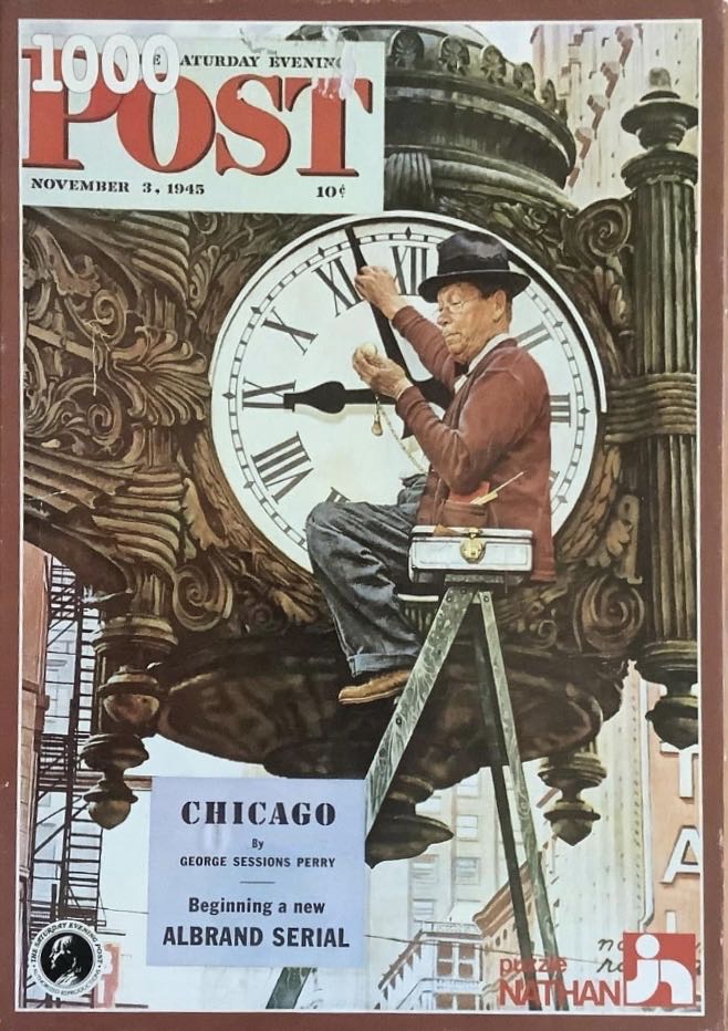 Saturday Evening Post The Clock Mender Chicago - Ravensburger/Nathan puzzle collectible [Barcode 3254775507722] - Main Image 2