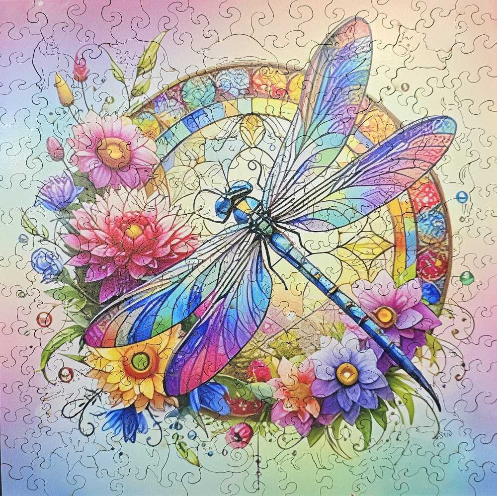 Dragonfly - Wooden Puzzle puzzle collectible - Main Image 2