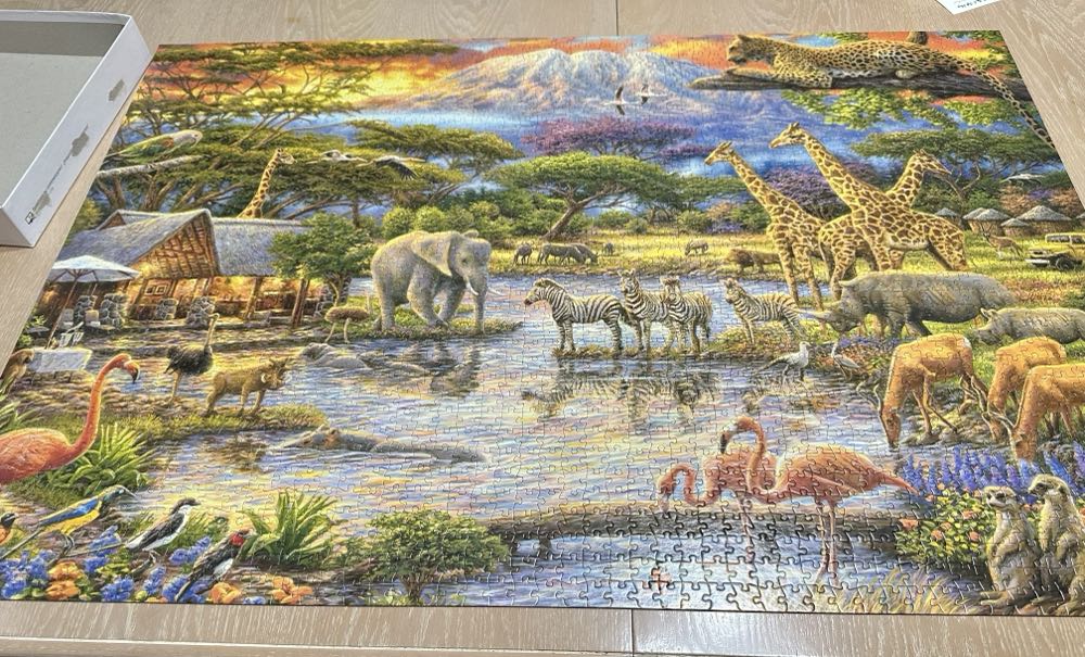 Wild Africa - Buffalo puzzle collectible [Barcode 079346021574] - Main Image 2