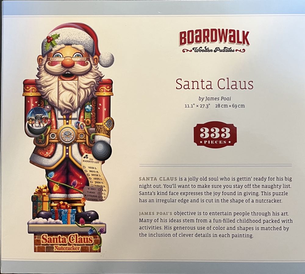 Santa Claus Nutcracker - Boardwalk puzzle collectible [Barcode 850022961571] - Main Image 3