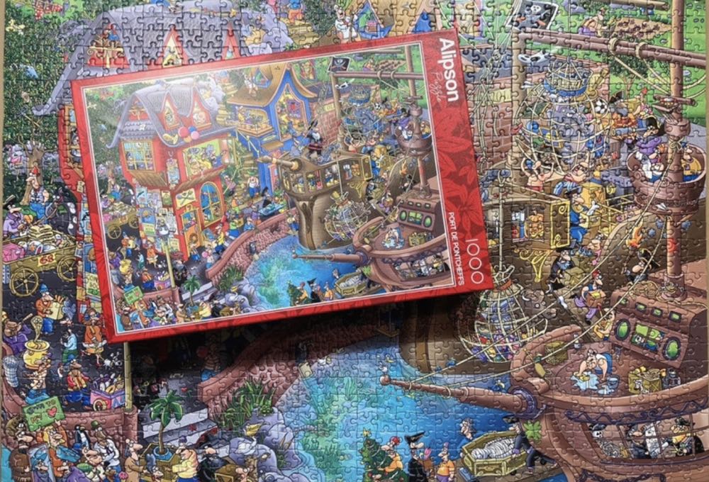 Pontcheffs Harbour Harbor / Port De ... - Alipson puzzle collectible [Barcode 3770001500485] - Main Image 4