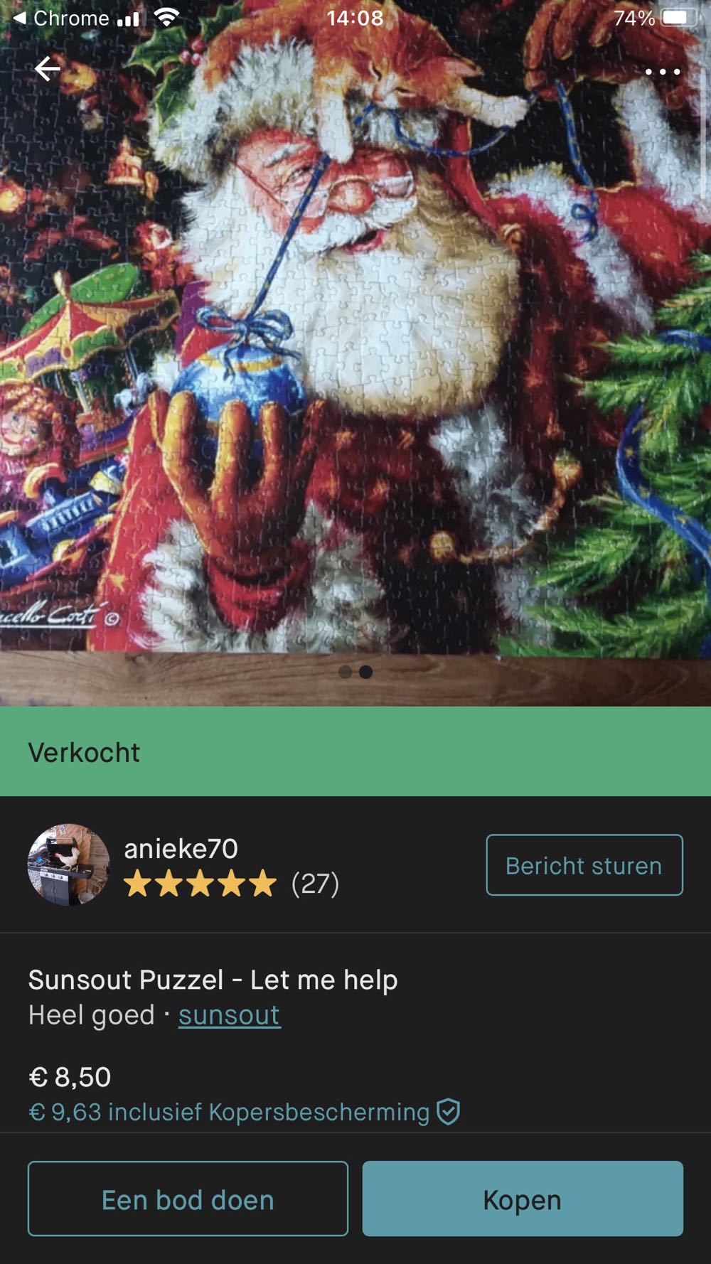 Let Me Help Square - SunsOut puzzle collectible [Barcode 796780422186] - Main Image 4