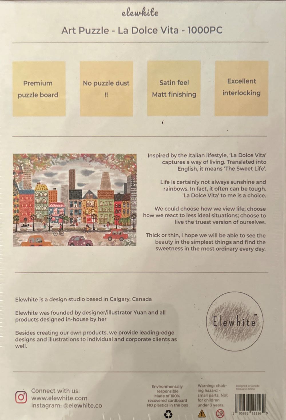 La Dolce Vita - Elewhite puzzle collectible [Barcode 195893111169] - Main Image 2