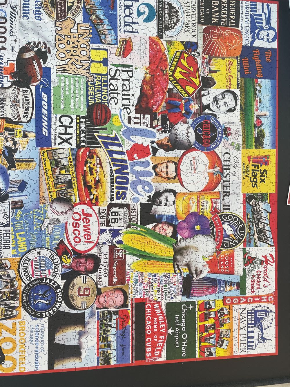 I Love Illinois - White Mountain 🇺🇸 puzzle collectible [Barcode 724819267347] - Main Image 2