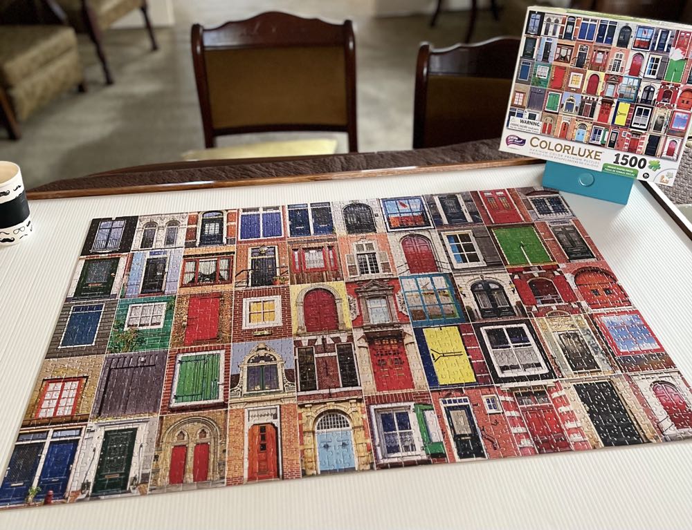 Colorful Dutch Windows And Doors  - Colorluxe puzzle collectible - Main Image 2