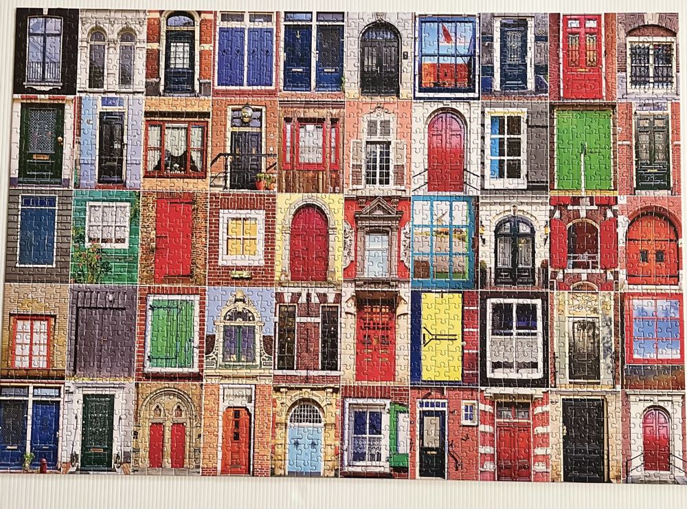 Colorful Dutch Windows And Doors  - Colorluxe puzzle collectible - Main Image 3