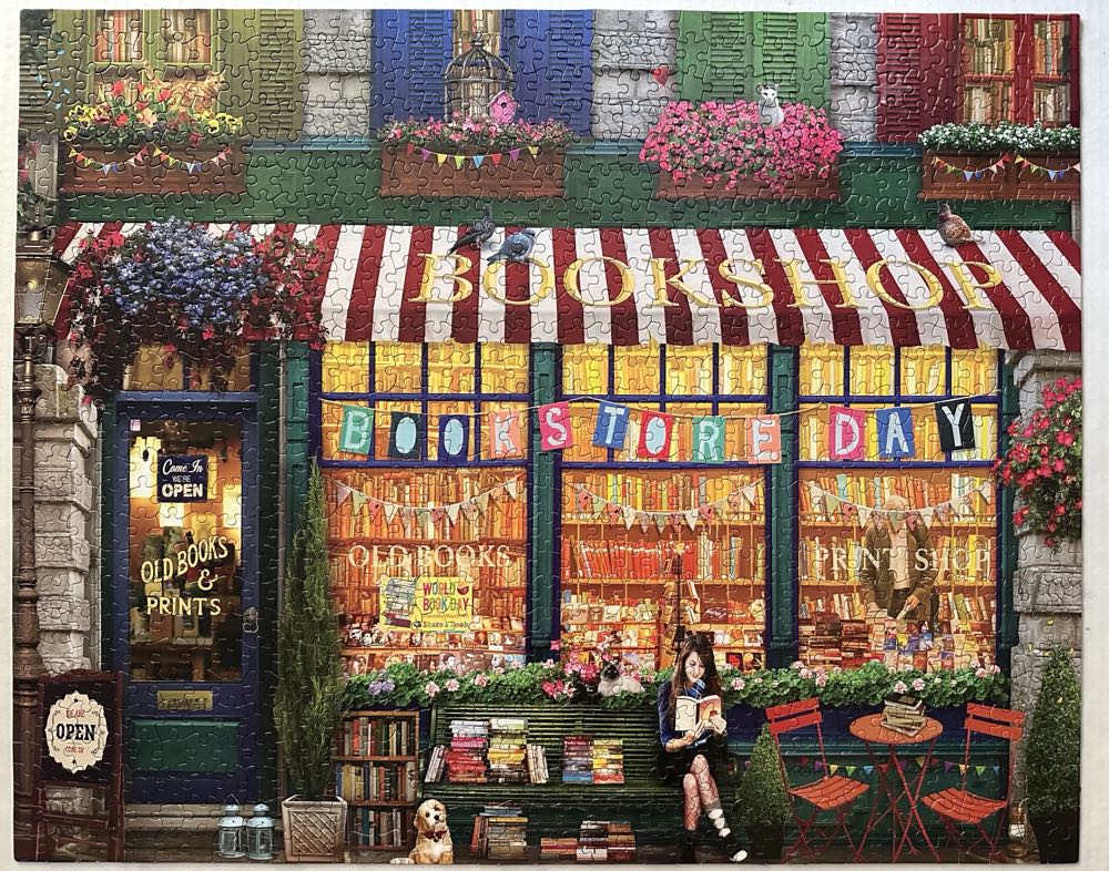 Vintage Bookshop- RICHIE  - White Mountain puzzle collectible [Barcode 724819262601] - Main Image 2