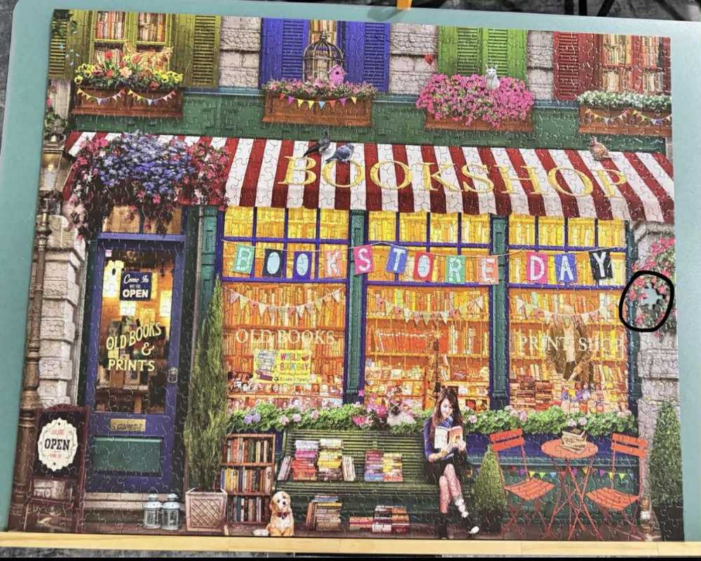 Vintage Bookshop- RICHIE  - White Mountain puzzle collectible [Barcode 724819262601] - Main Image 3