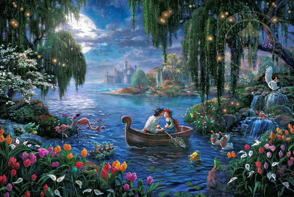 Little Mermaid - Kiss the Girl - Ceaco Disney puzzle collectible [Barcode 021081311175] - Main Image 2