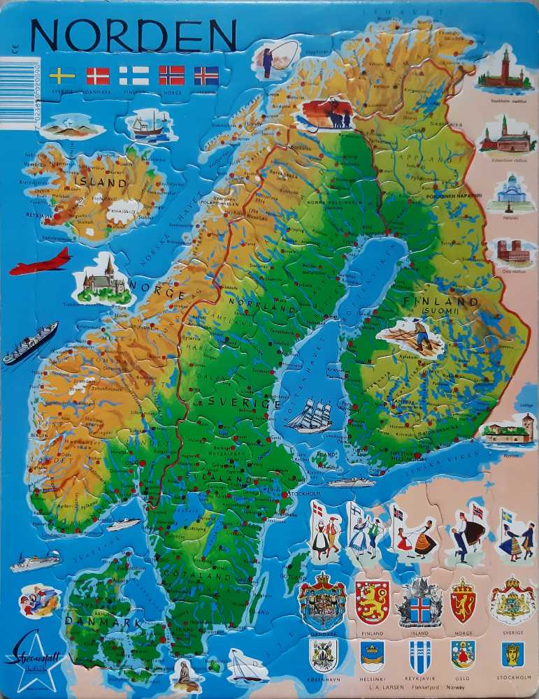 Norden - Stjernespill puzzle collectible [Barcode 7023850020090] - Main Image 1