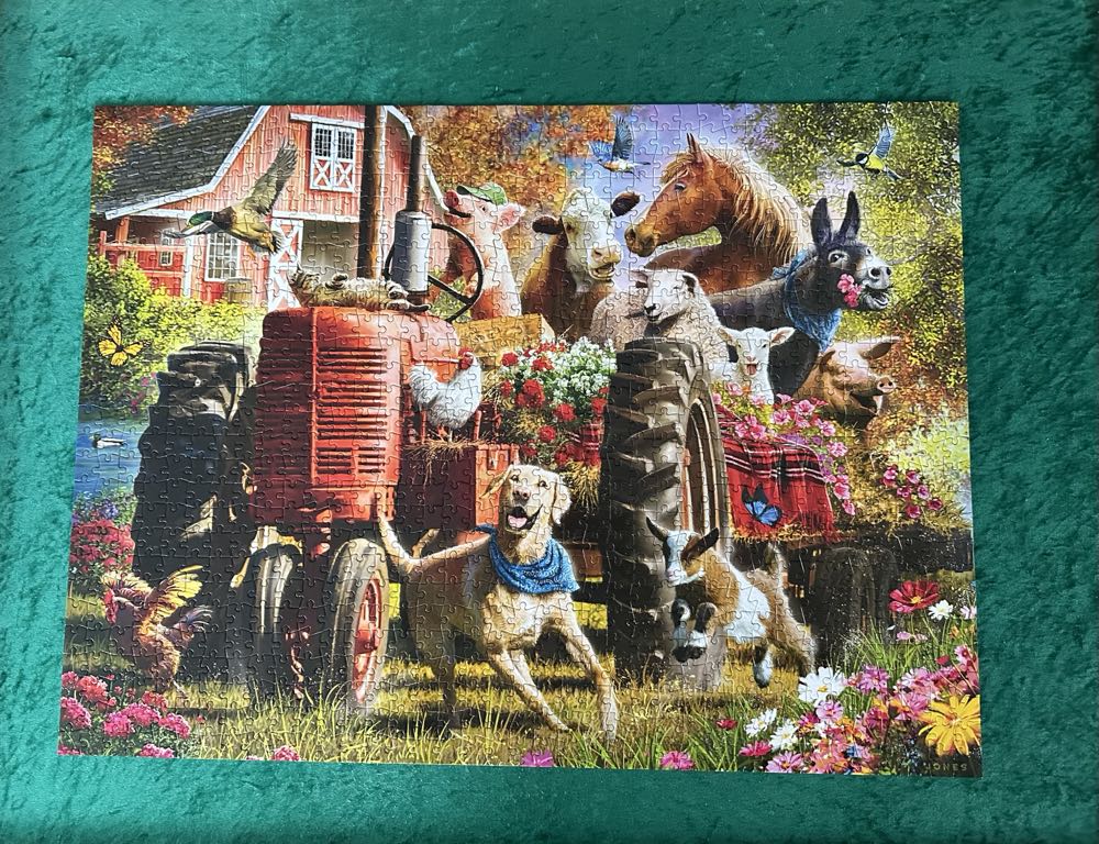 Fun Times at the Farm - Buffalo Complete puzzle collectible [Barcode 079346119677] - Main Image 2