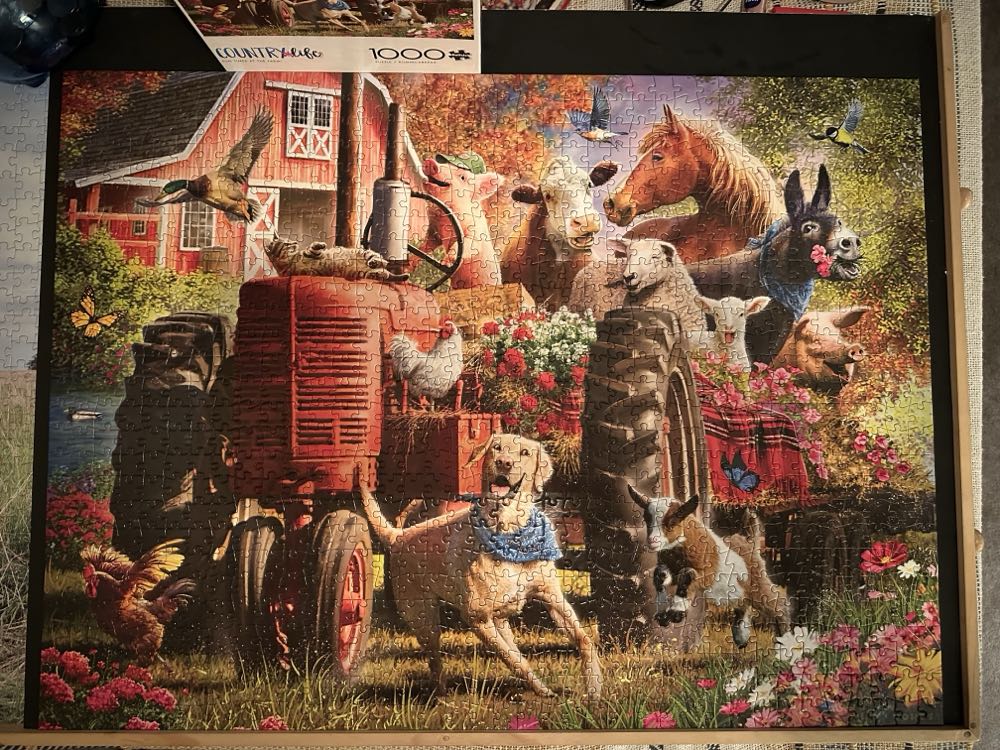 Fun Times at the Farm - Buffalo Complete puzzle collectible [Barcode 079346119677] - Main Image 3