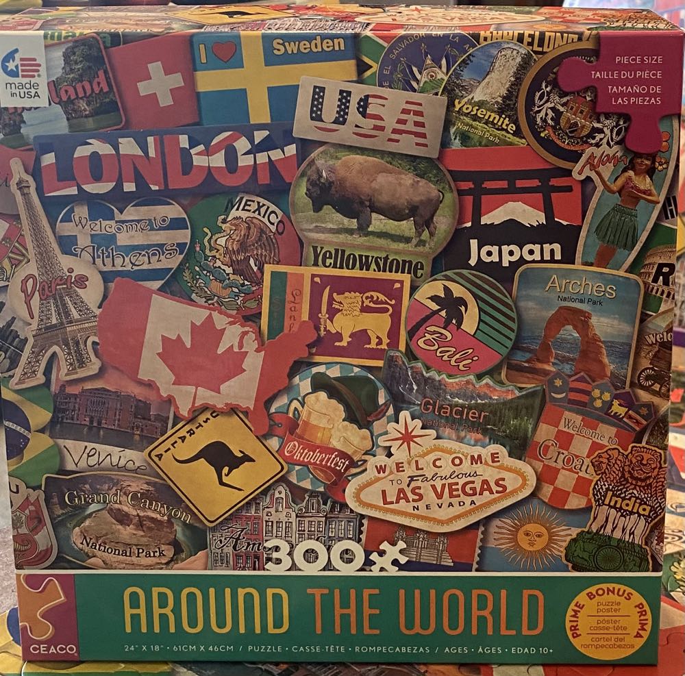 Around The World - Ceaco puzzle collectible [Barcode 021081223843] - Main Image 2