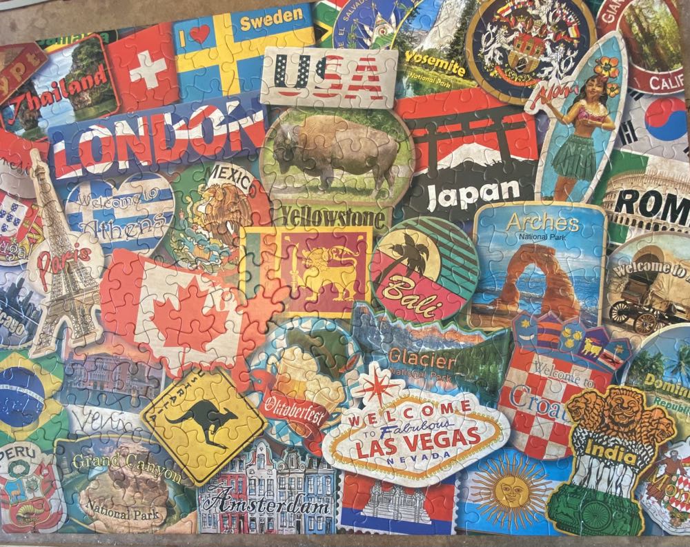 Around The World - Ceaco puzzle collectible [Barcode 021081223843] - Main Image 3