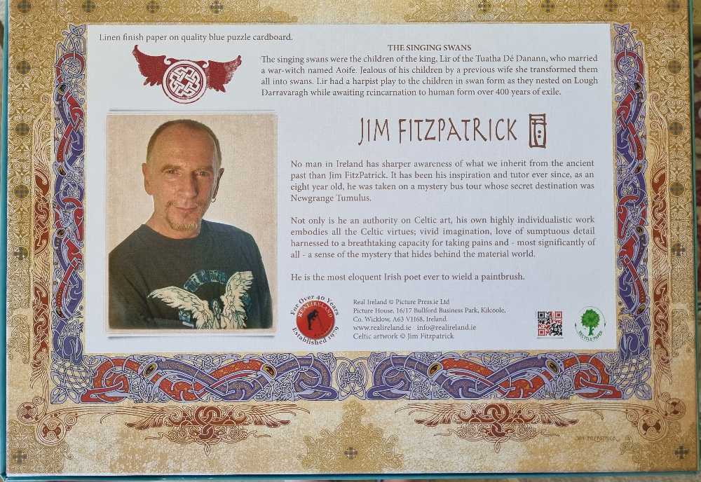 The Singing Swans - Real Ireland puzzle collectible [Barcode 5390534051384] - Main Image 3