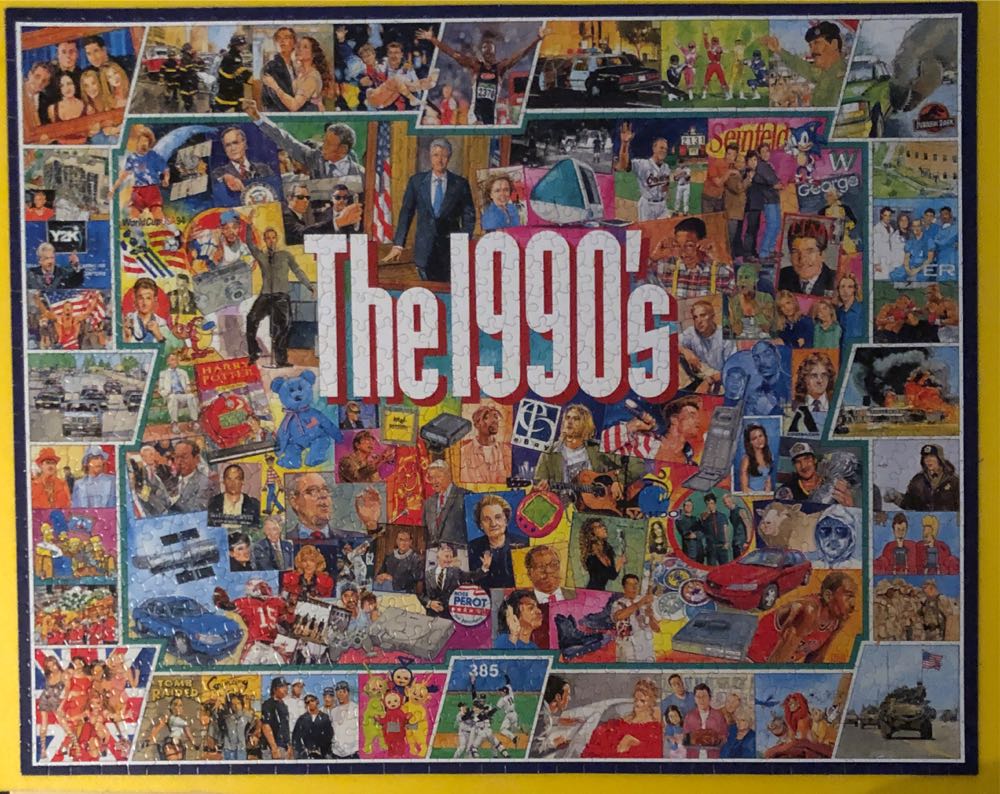 The 1990s - White Mountain puzzle collectible [Barcode 724819255368] - Main Image 2