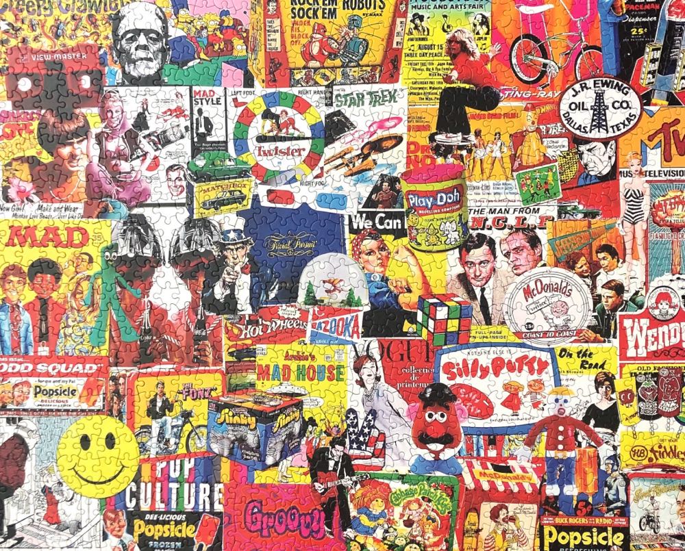 Pop Culture - White Mountain Puzzles puzzle collectible [Barcode 724819257904] - Main Image 2