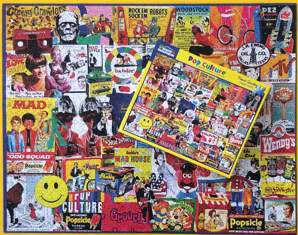 Pop Culture - White Mountain Puzzles puzzle collectible [Barcode 724819257904] - Main Image 3