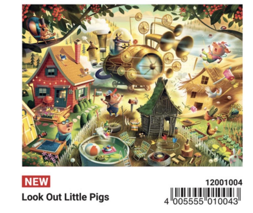 Look Out Little Pigs - Ravensburger puzzle collectible - Main Image 2