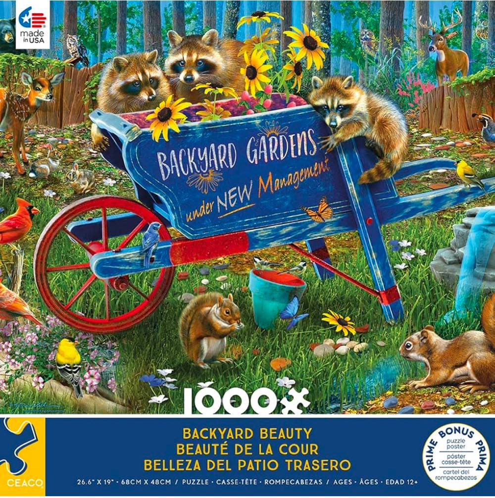 Backyard Beauty - Ceaco puzzle collectible [Barcode 021081333474] - Main Image 2
