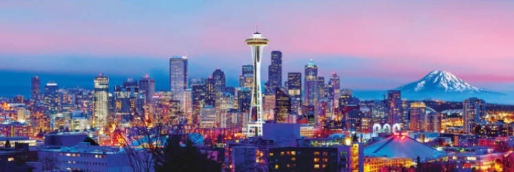 Seattle, Washington - Master Pieces puzzle collectible [Barcode 705988720710] - Main Image 2