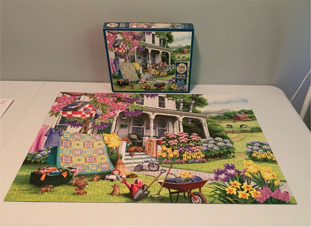 Spring Cleaning - Cobble Hill puzzle collectible [Barcode 625012450591] - Main Image 2