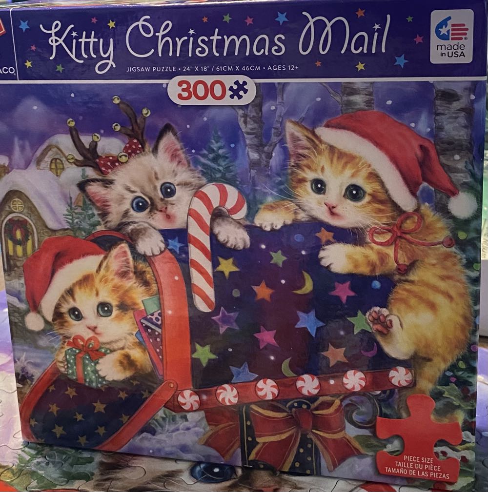Kitty Christmas Mail - Ceaco puzzle collectible [Barcode 021081224130] - Main Image 3