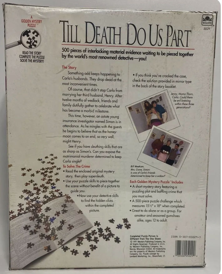 Till Death Do Us Part - A Golden Mystery Puzzle puzzle collectible [Barcode 033500050299] - Main Image 2