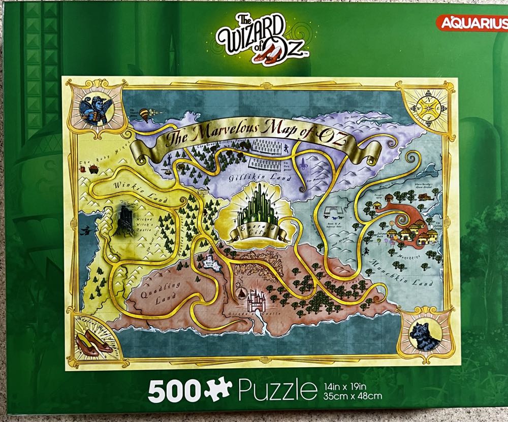 The Wizard Of Oz Map - Aquarius puzzle collectible [Barcode 840391153738] - Main Image 2